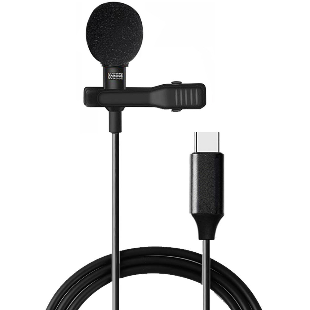 Laptop Accessories Online - Mini taşınabilir mikrofon kondenser Clip-on yaka