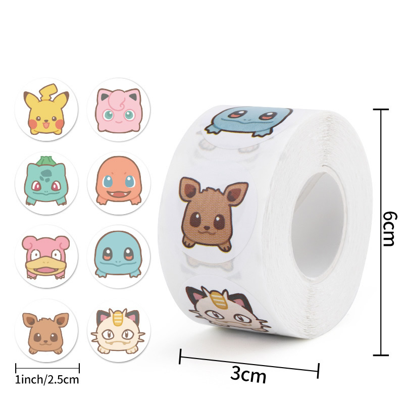 500 adet Rulo Karikatür Pokemo - Laptop Accessories Kids incelemesi ve fiyatı