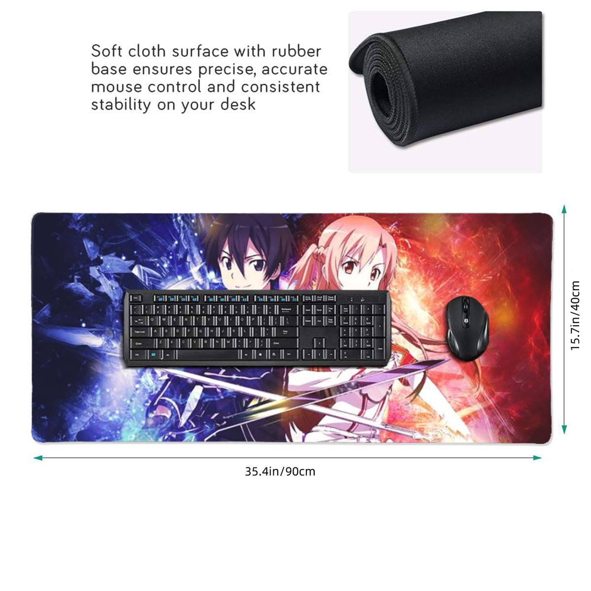 Büyük Mouse Pad Sword Art Onli - Laptop Accessories Online incelemesi ve fiyatı