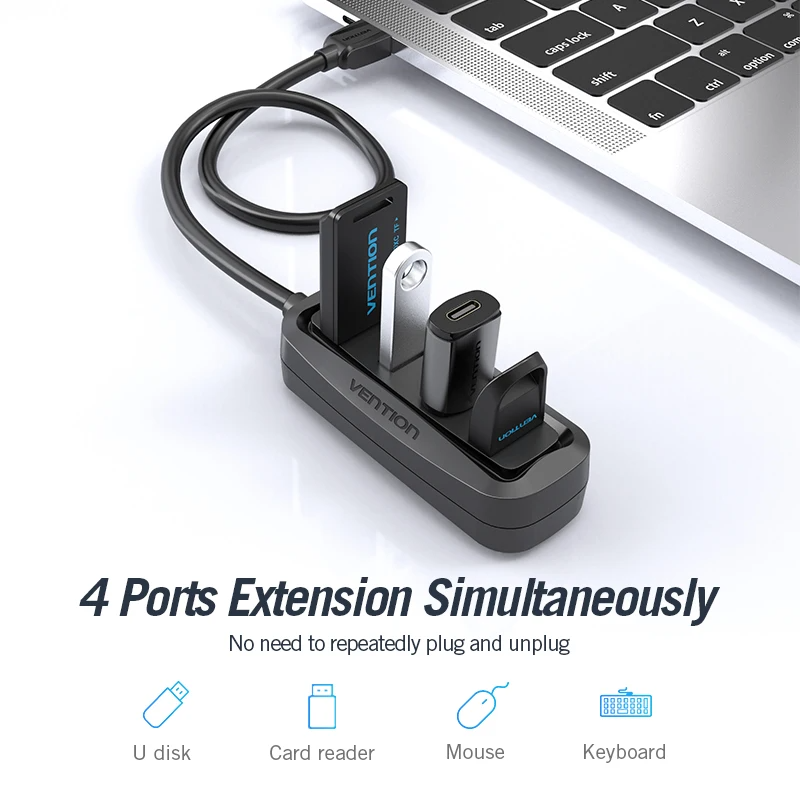 Vention USB 2.0 HUB 4 Port ile - Laptop Accessories Box incelemesi ve fiyatı