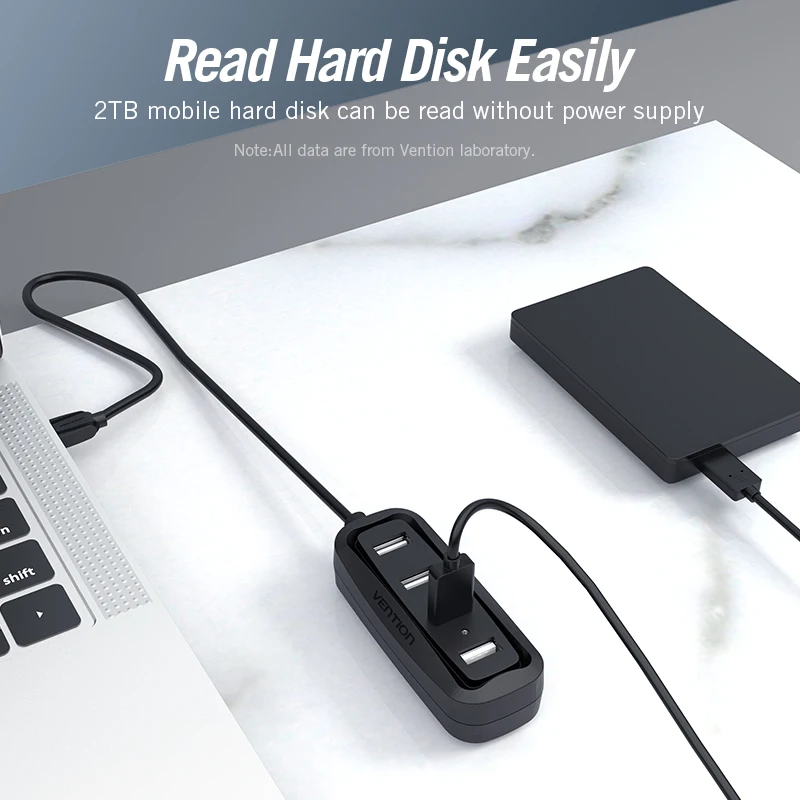 Vention USB 2.0 HUB 4 Port ile - Laptop Accessories Box incelemesi ve fiyatı