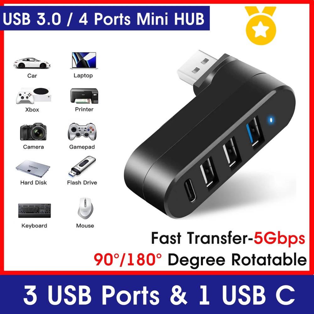 Mini Splitter 4 Port USB Hub 3 - Laptop Accessories Box incelemesi ve fiyatı