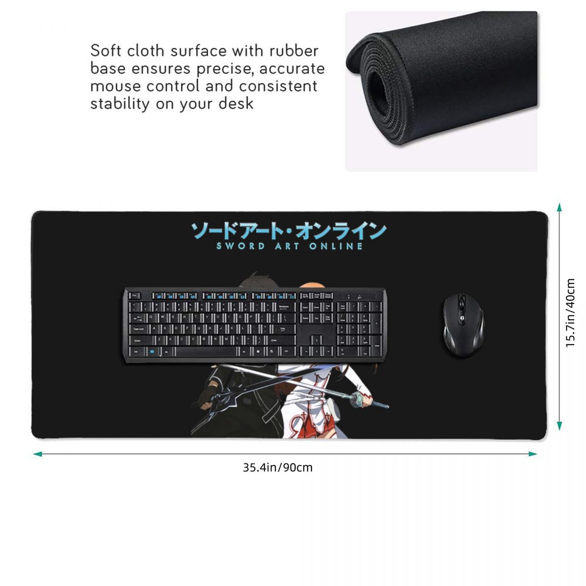Büyük Mouse Pad Sword Art Onli - Laptop Accessories Online incelemesi ve fiyatı